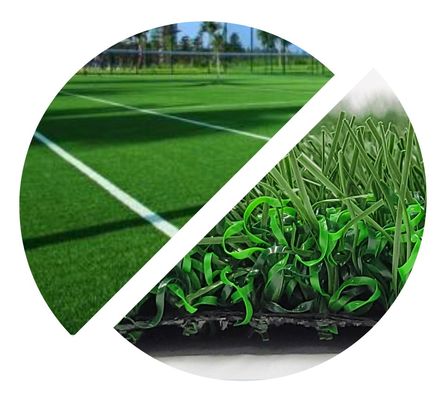 kwaliteit Niet Infill Voetbal Kunstmatig Gras 2x5 3/8 het“ Kunstmatige Gebied van de Grasvoetbal fabriek